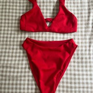 Left On Friday Red Bikini Set
